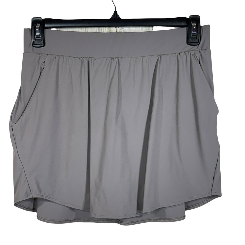 All in Motion Medium Skort Stretch Pull-On Pocket Attached Briefs Elastic Waist